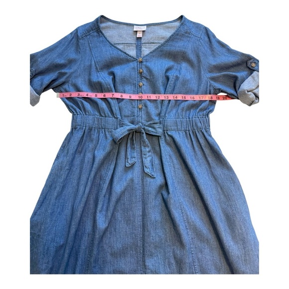 Isabel Maternity Denim Dress - Size Medium - Picture 11 of 14